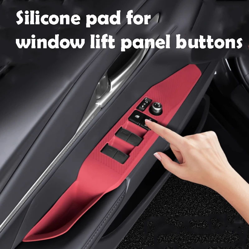 

For Toyota Cmary 2024 2025 Silicone Pad for Window Lift Panel Buttons Waterproof and Dustproof Car Accessories