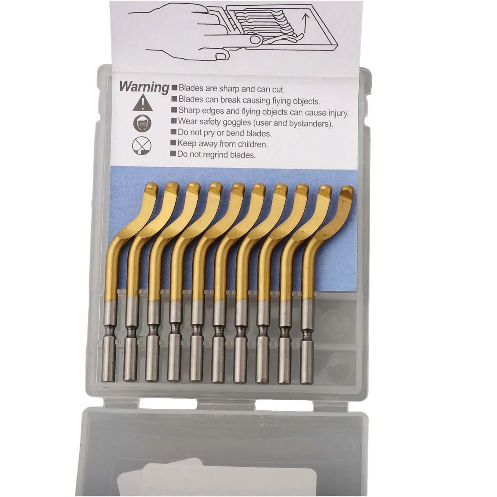 

Ручное удаление заусенцев, лезвие для снятия заусенцев, лезвие для заусенцев, ручное средство для снятия заусенцев, угол 40 градусов, лезвие из быстрорежущей стали золотого цвета