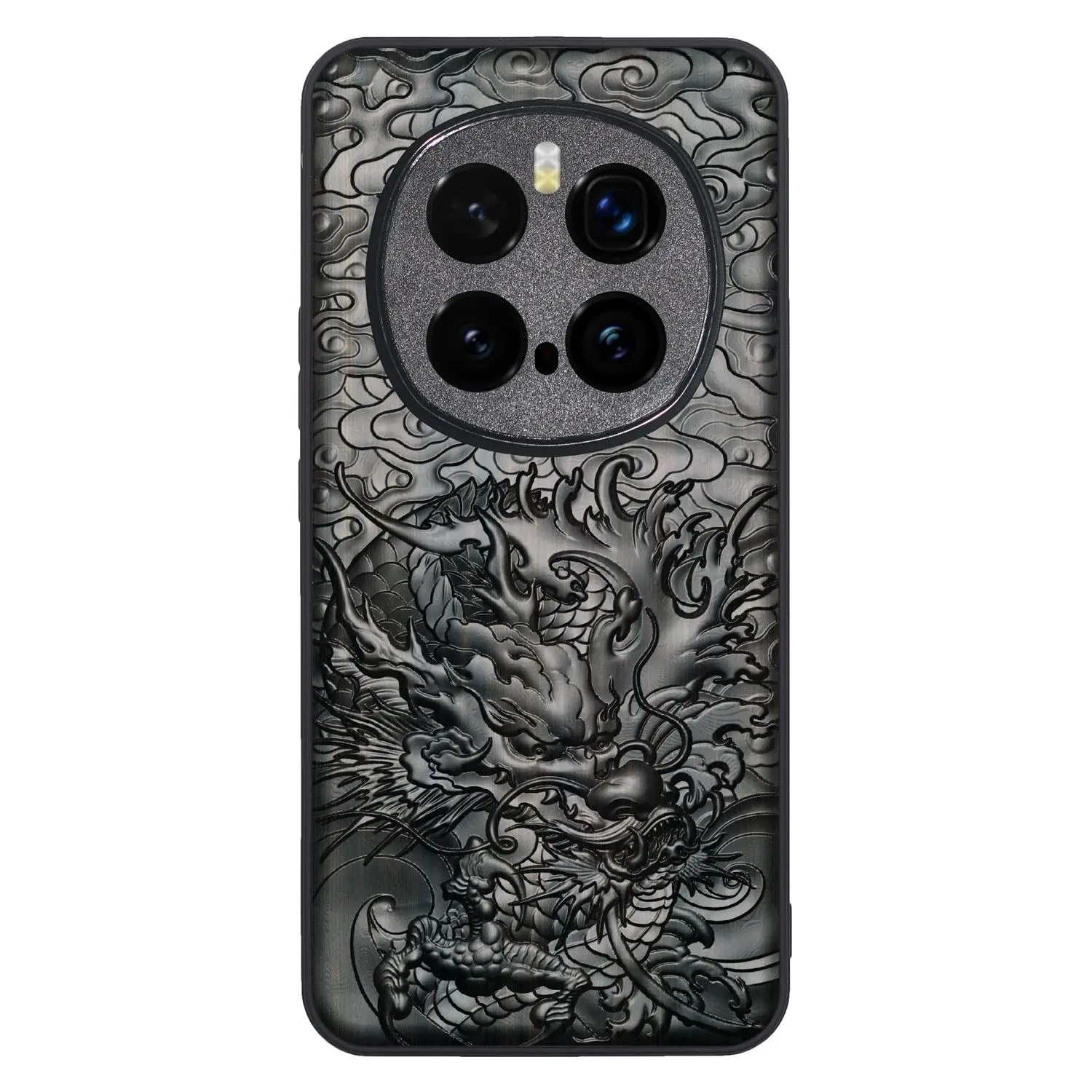 

Case For Honor Magic 7 pro ebony wood Stereo Emboss Carved Wood TPU Cover Case For Honor Magic7 Pro