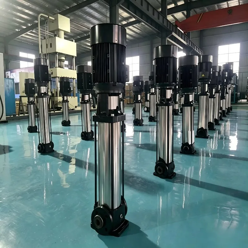 Industrial Vertical Multistage Centrifugal Pump With Stainless Steel Chamber For RO Water Treatment And Supply Systems
