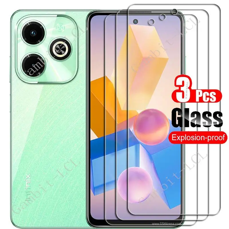 1-3PCS Tempered Glass For Infinix Hot 40i 6.56