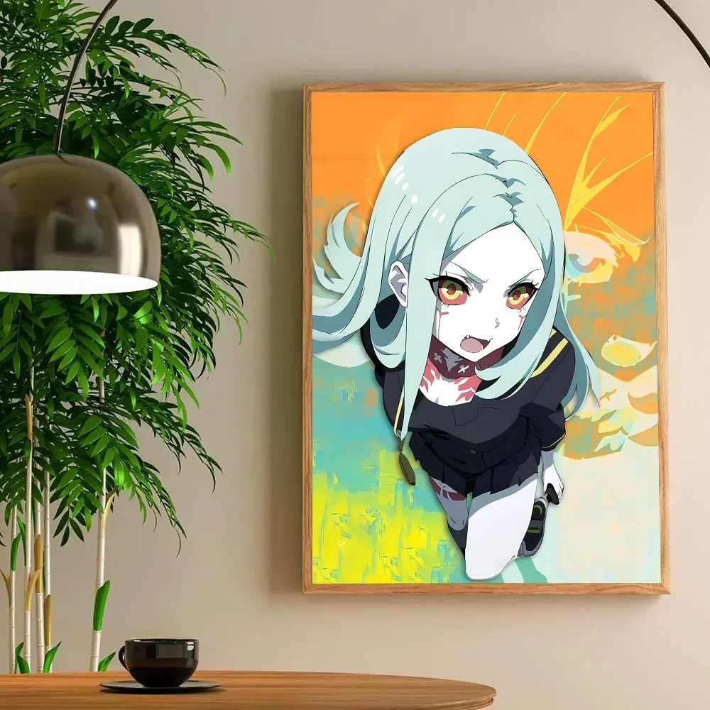 1pc Rebecca Animated Cyberpunk Poster Poster Art Print Bar Living Room Furniture Decor