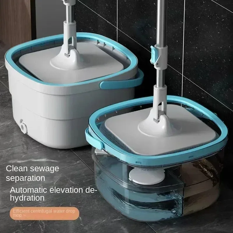 

360° Mops Household Cleaning Tools Clean Water Sewage icrofiber Lazy No Hand Washing Floor Floating Separation Mop With Bucket