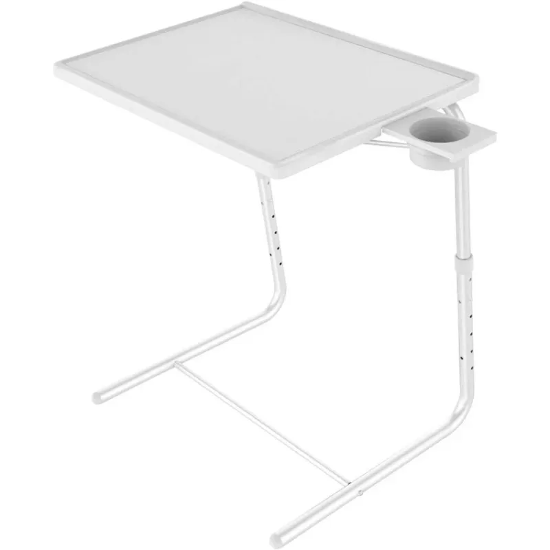 

Adjustable TV Tray Table - TV Dinner Tray on Bed & Sofa, Comfortable Folding Table with 6 Height & 3 Tilt Angle Adjustments