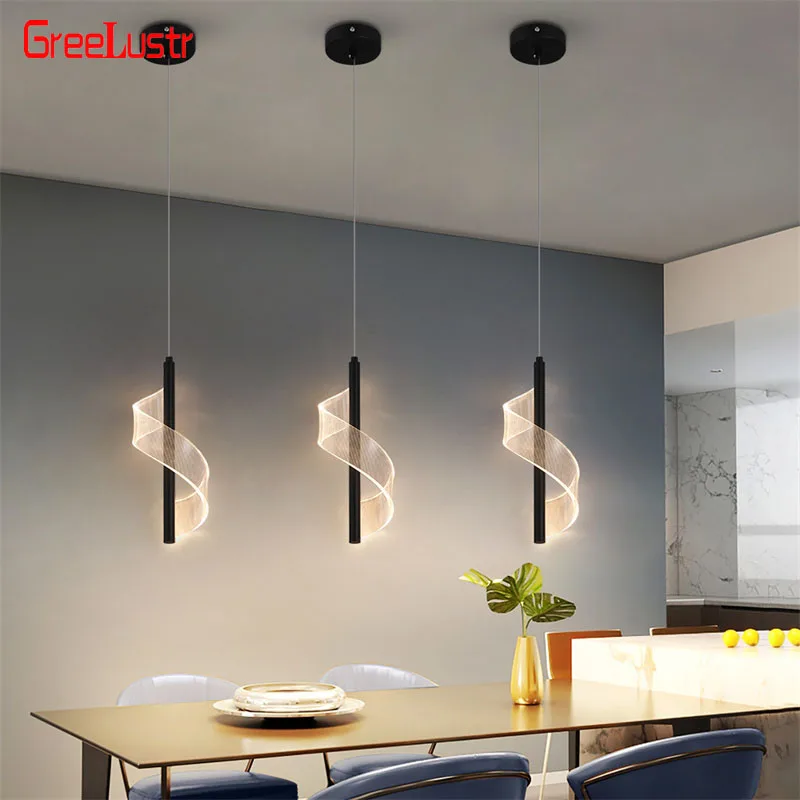 

Acrylic Pendant Light Indoor Suspention Luxury Decor Aisle Bedroom Bedside Chandelier Hanging Lamps For Ceiling Fixture Lustres