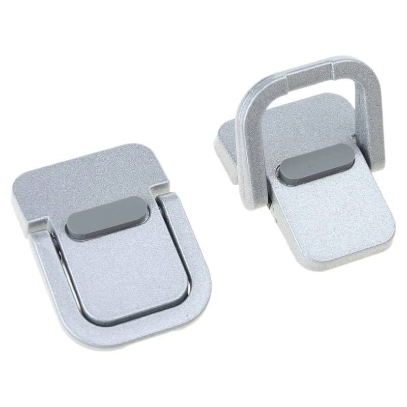 2Pcs อลูมิเนียม Self-Adhesive แล็ปท็อปขาตั้งที่มองไม่เห็นคีย์บอร์ดคอมพิวเตอร์ขาตั้งสำหรับโต๊ะพับแล็ปท็อปฟุต Dropship