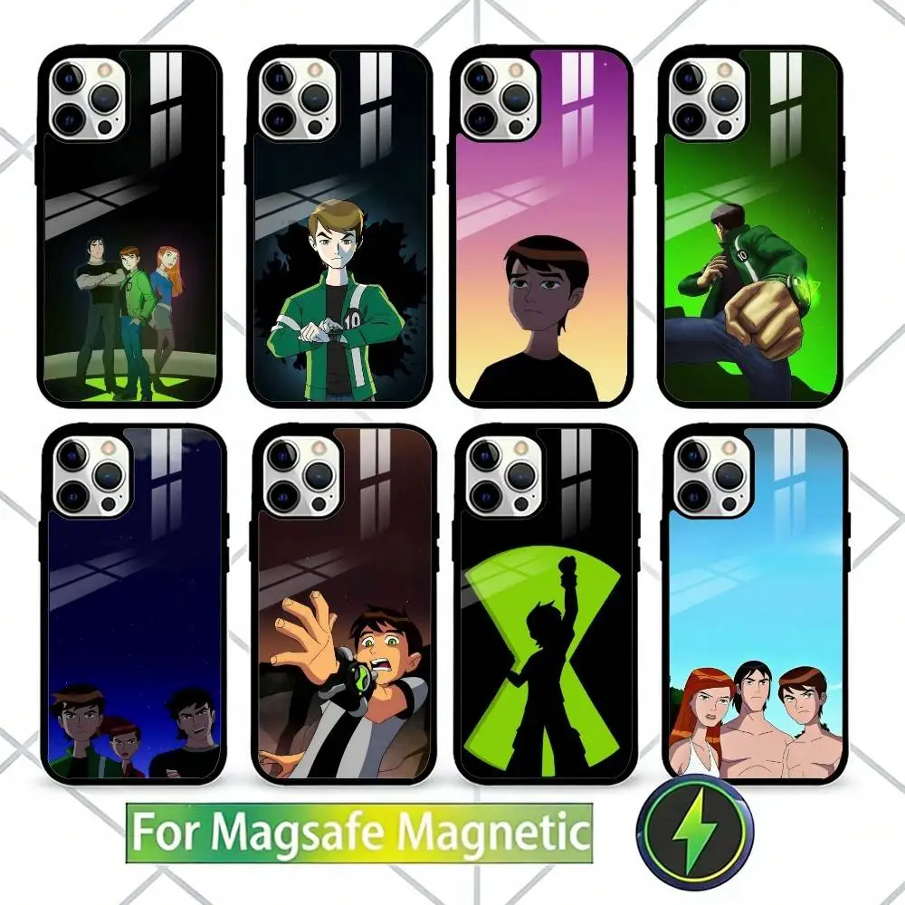 

B-BenS Cartoon 10 Phone Case For iPhone17,16,15,14,13 Plus,Pro Max Magnetic For Magsafe Wireless Charging