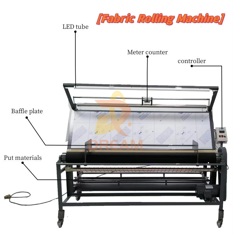Automatic Fabric Meter Counter Fabric Inspection Machine Price Fabric Inspection and Rolling Machine