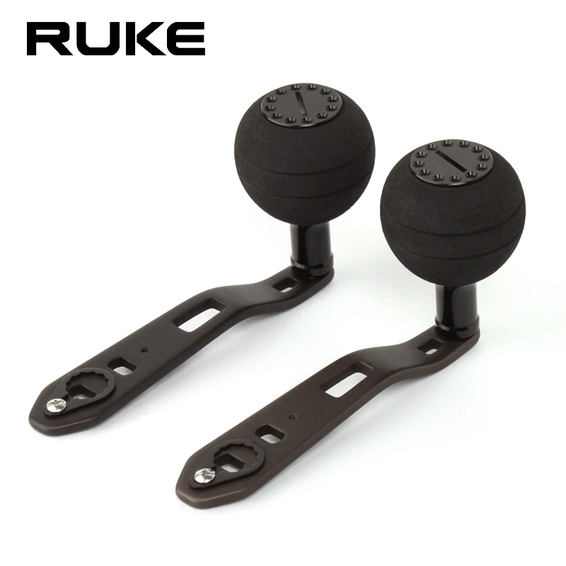 Ruke Alloy Fishing Reel Handle Rockers For Trolling Wheel With Eva Knob Length 110mm Hole 8x5/7x4mm Sizes Fishing Reel Accessory