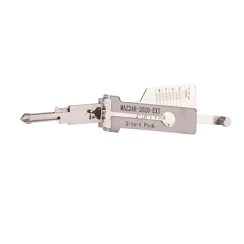 LISHI MAZ24R-2020-EXT 2-in-1 Lock Pick Decoder Ignition Locksmith Tool for Mazda After 2024 Key Models Flat Milling