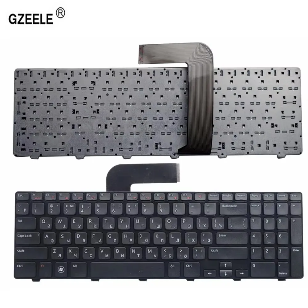 GZEELE Laptop Keyboard For Dell For Inspiron 15R N5110 M501Z M5110 M511R Ins 15RD-2528/2428 P17F US/SP/FR/RU/AR Black English