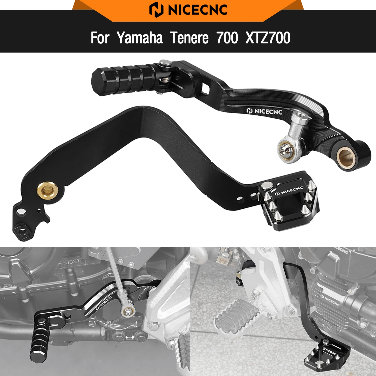 

For Yamaha Tenere700 T700 XTZ 700 2019-2024 Rear Brake Lever Pedal Gear Shift Lever Tenere 700 Rally Edition T7 XTZ700 2020-2024
