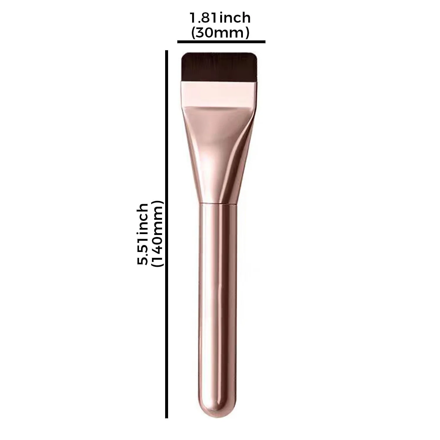 Flat-headed foundation brush, facial mask brush, makeup brush for liquid foundation and facial masks, high-quality Korean makeup brush for mixing creams
