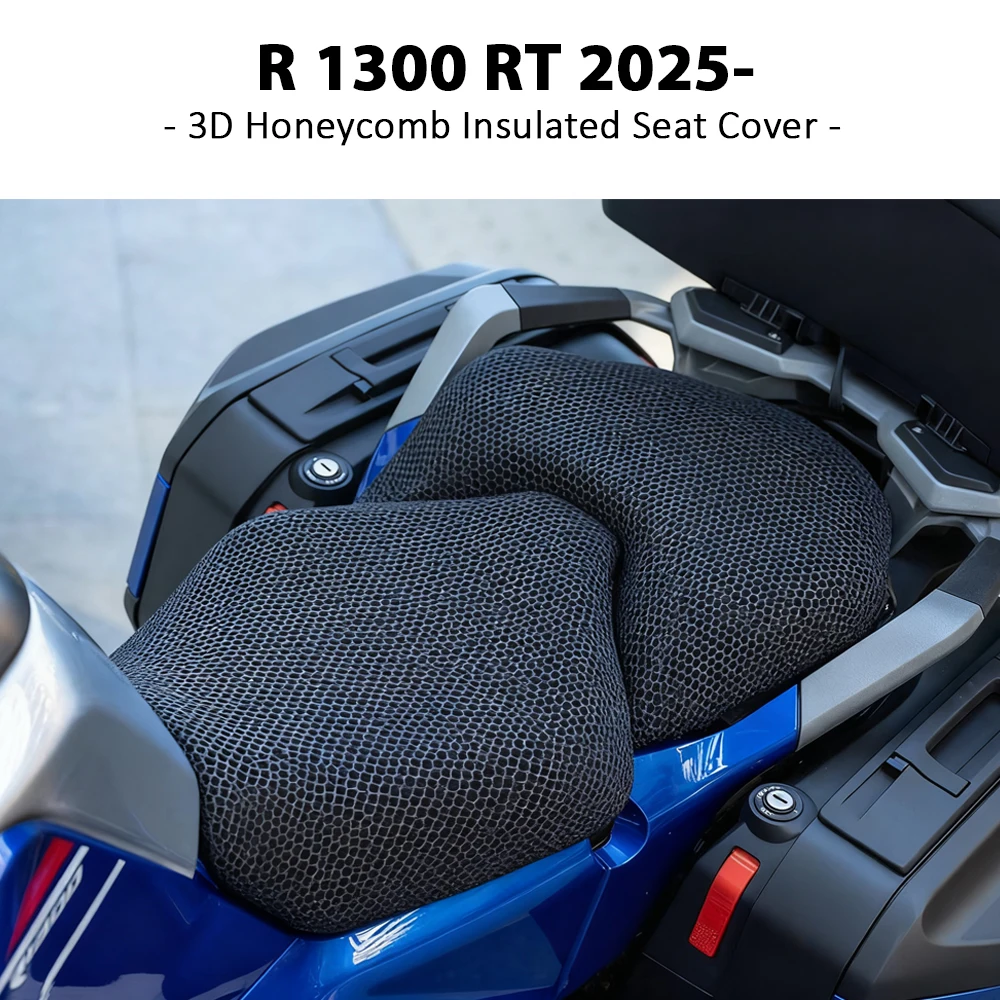 For BMW R1300RT R 1300 RT 2025- NEW Nylon Seat Protect Motorcycle 3D Airflow Seat Covers Cushion 3D Honeycomb Mesh Seat Cushion