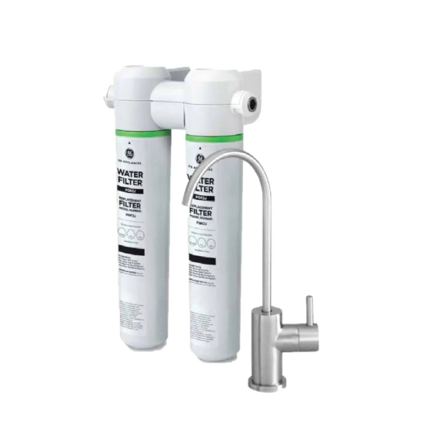

Under Sink Water Filter System with Faucet, Reduces Lead & Chlorine, Easy Twist & Lock Install, Replace Filters Every 6 Months,
