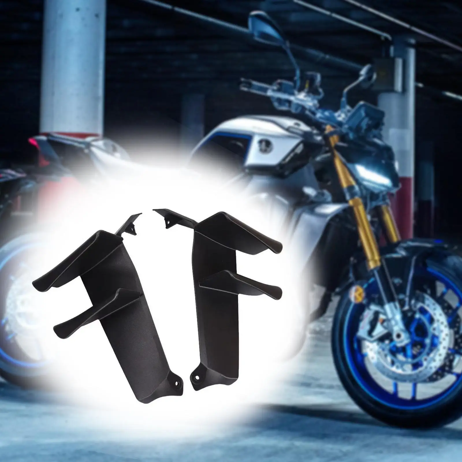 

Side Aerodynamic Spoiler Black Motorcycle Fairing Air Deflector Upgrade for MT-09 MT09 SP 2024 2025 Accessories