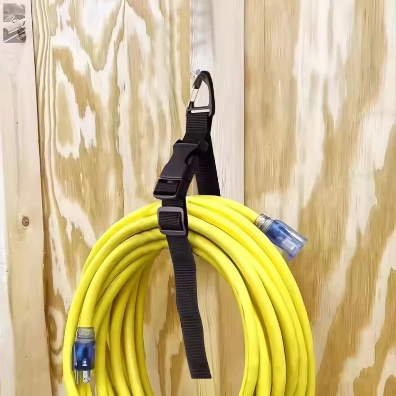 Adjustable Nylon Storage Strap Quick Release Buckle Cord Hose Organizer Hanging Straps for Garage Garden Extension Cord Cable Wa