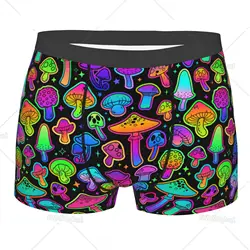 Men's Psychedelic Magic Underwear Mushrooms Funny Boxer Briefs Shorts Panties Male Breathable Underpants S-XXL