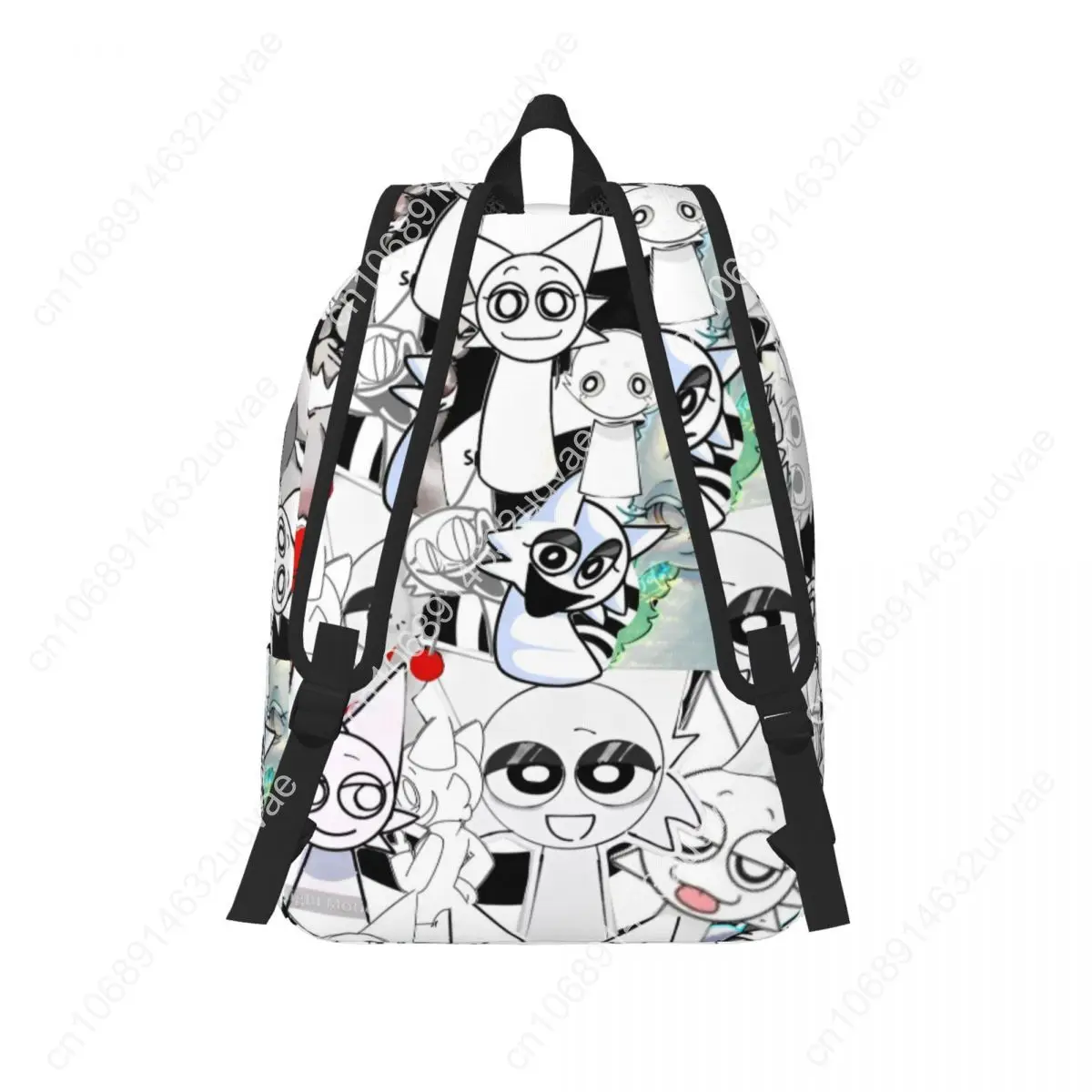 Sprunki Incredibox Wenda Teenage Backpack with Pocket Student Hiking Travel Beats Game Daypack for Men Women Laptop Shoulder Bag