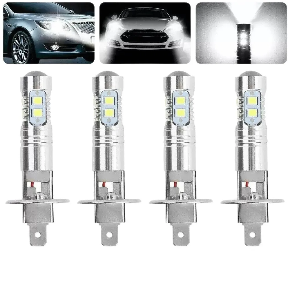 2pcs Car H3 Led Fog Light Bulb Conversion Kit Dc 12v-24v 100w 360 Degrees Super Bright Canbus 6000k White Car Accessories Drop