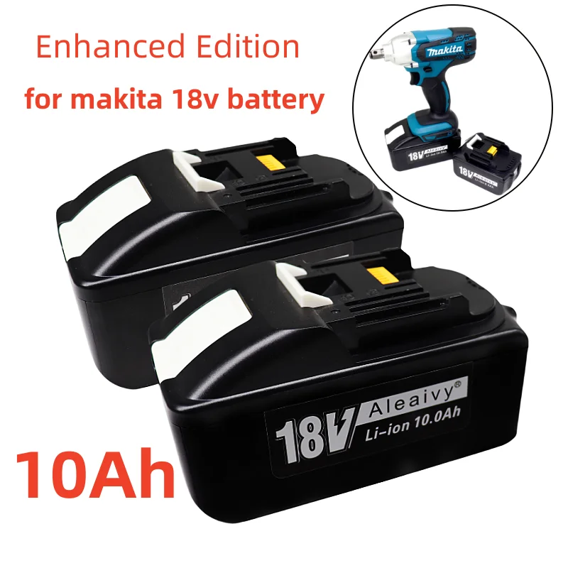 Replacement 18V Battery 10.0Ah 8.0Ah 21700 rechargeable Battery For Makita BL1850 BL1840 18Volt Cordless Power Tools Batteries