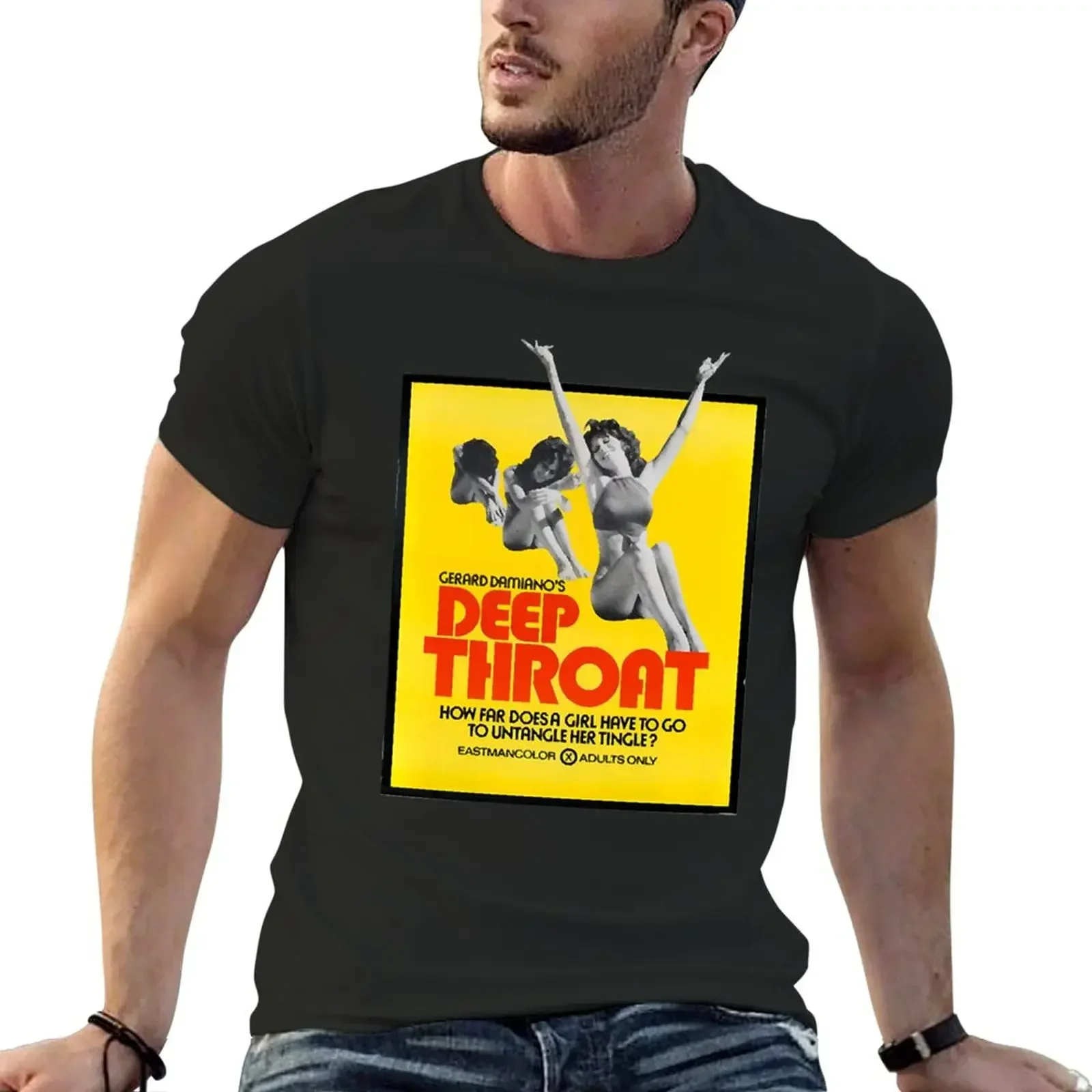 Deep Throat 1972 T-Shirt anime clothes funnys cute clothes oversized t shirt men