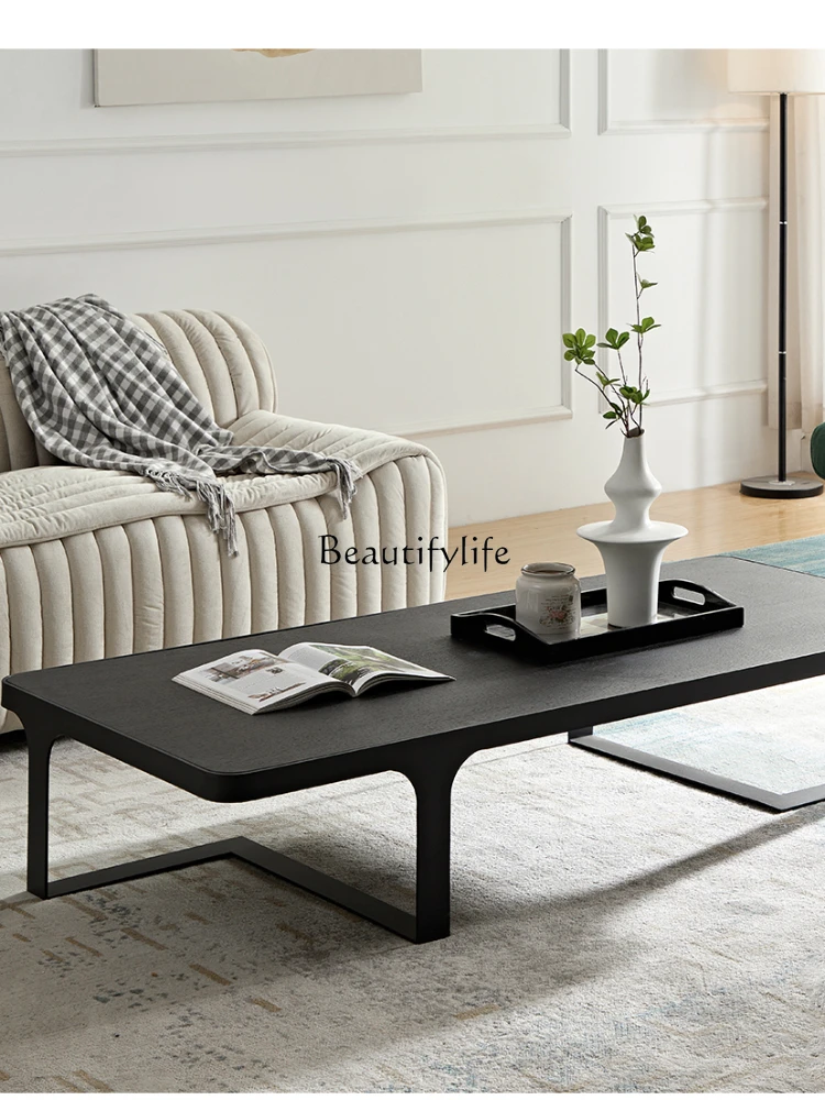 Italian Light Luxury Home Wooden Tea Table Modern Minimalist Artistic Living Room Tea Table