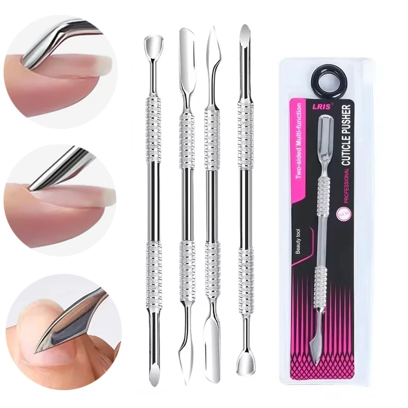 Tipo di gancio spingi cuticole rimozione smalto per unghie Gel smalto per unghie pelapatate raschietto pelle morta Manicure pulita strumenti per Nail Art