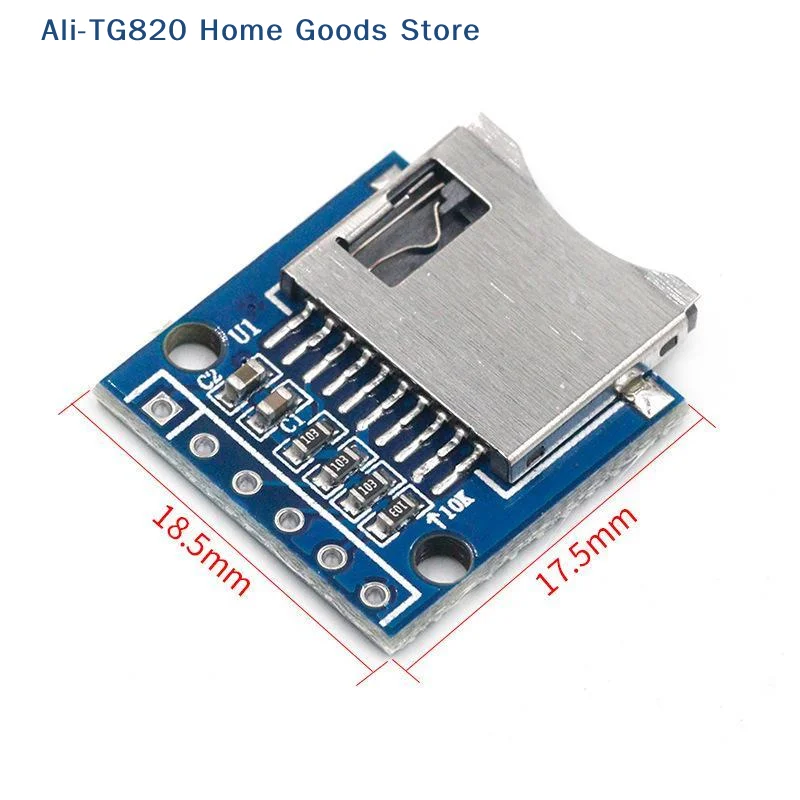 [TG820]3Pcs Mini Card Module SPI Interface Micro Tf Card Reader Module For Microcontroller Electronic DIY Project