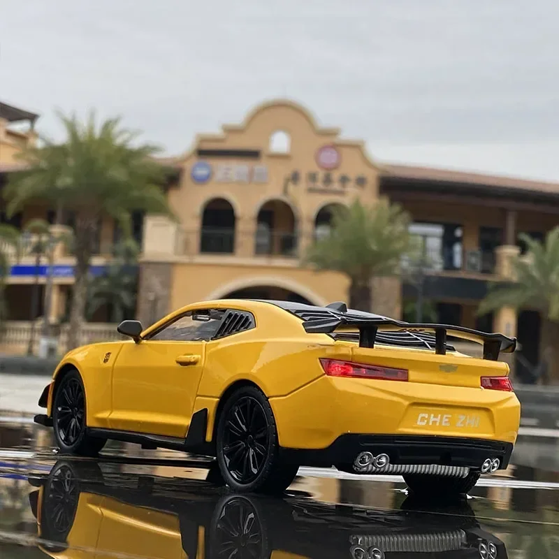 1:24 Camaro Legierung Diecast Sport Auto Modell Spielzeug Simulation Fahrzeug Zurückziehen Spielzeug Für Kinder Geschenke A327