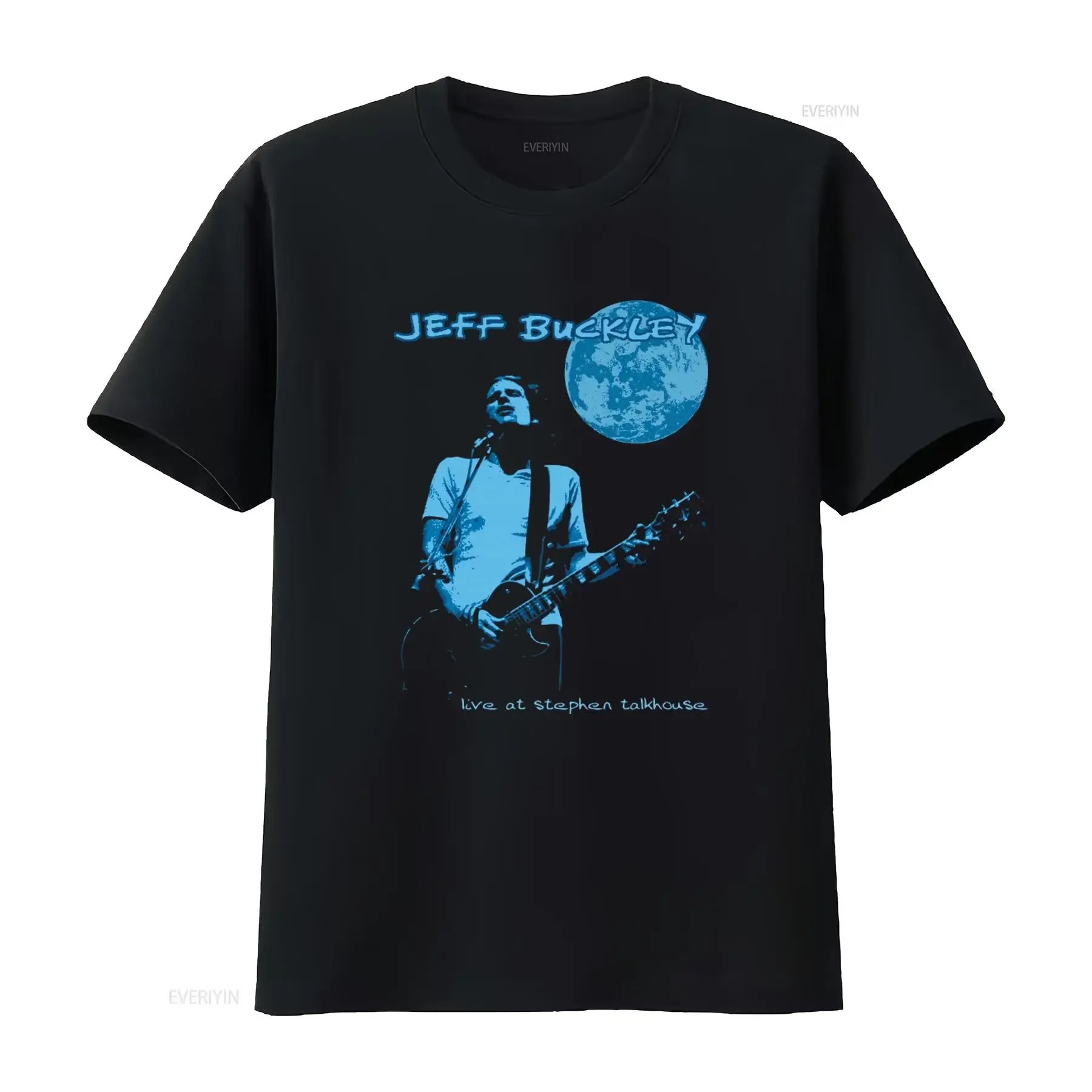 Camiseta de la gira de Jeff Buckley de 1994 en vivo en Stephen Talkhouse para amantes de la música, Moonlit Performance, vintage, lavada, transpirable