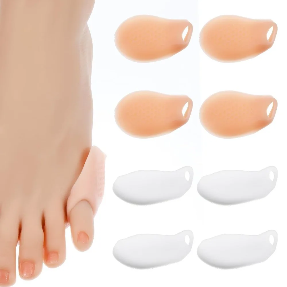 

Soft Gel Bunionette Pads 8 Pack Pinky Toe Protectors Tailors Bunion Corrector for Pain Relief