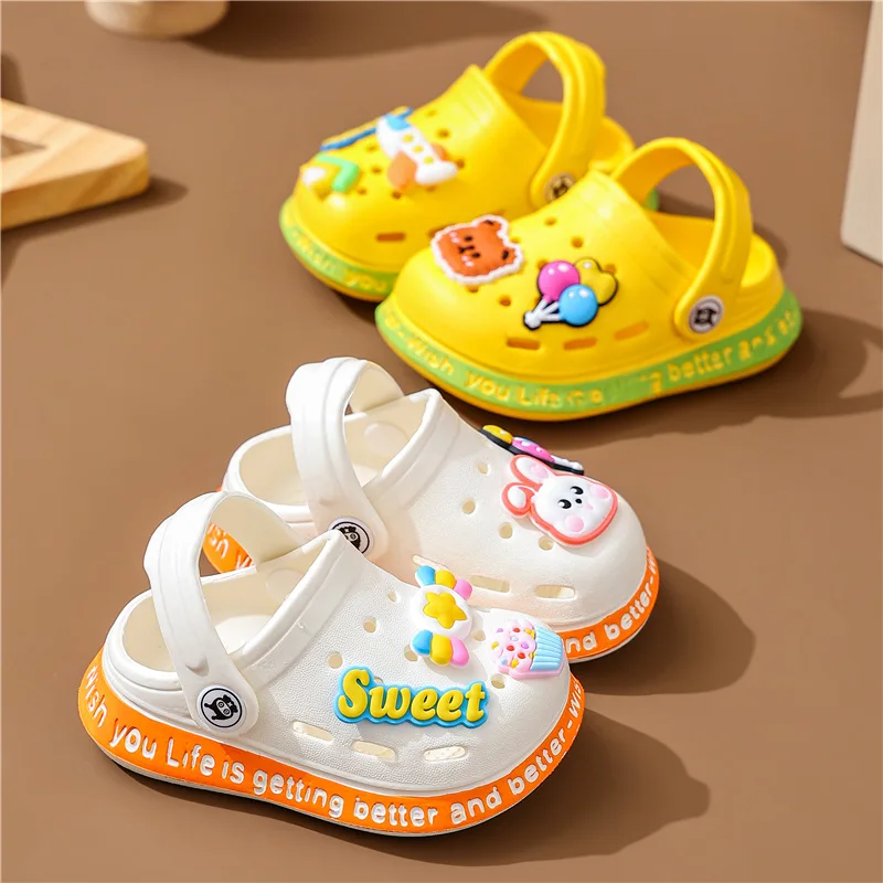 Cute Kids Slippers for Boys Girls Cartoon Shoes Summer Toddler Baby Indoor Slippers Beach Swimming Slippers for Children