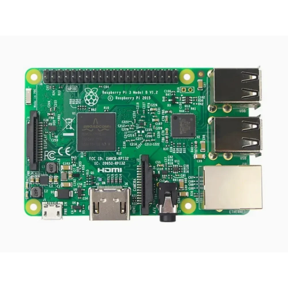 Placa Raspberry 3 Modelo B+ CPU ARM Cortex-A53 Quad-core de 1,4 GHz e 64 bits com WiFi e Bluetooth