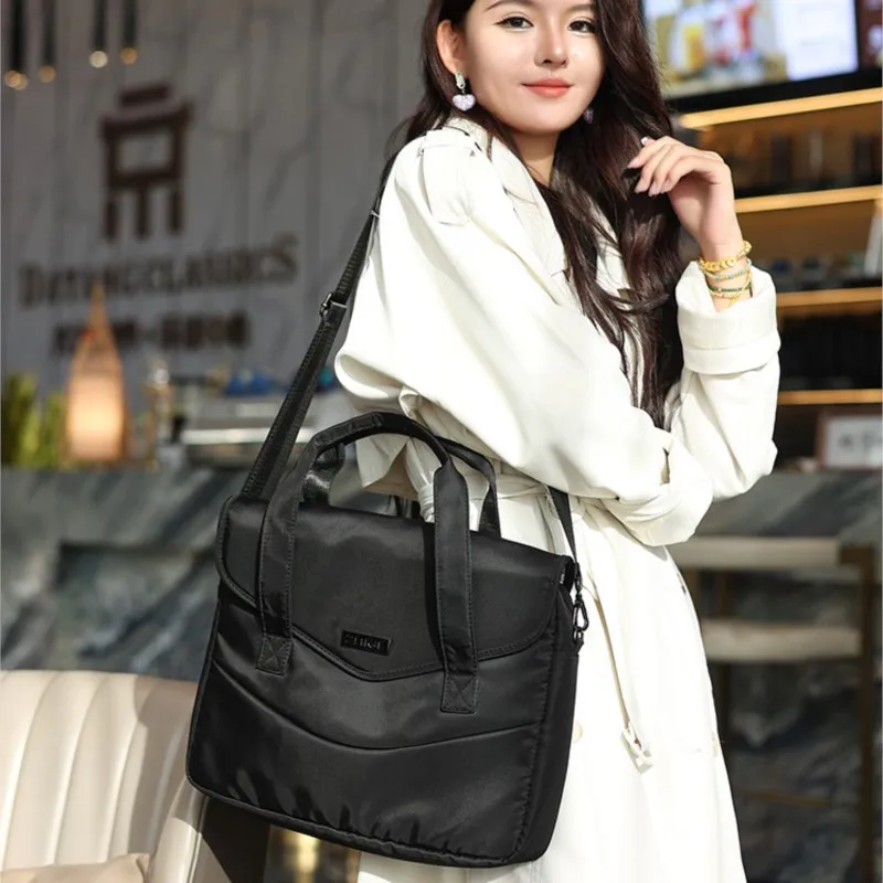 Ins однотонная легкая сумка для ноутбука портативная женская сумка 13,3 14 15,6 16 дюймов деловые водонепроницаемые портфели сумки-мессенджеры