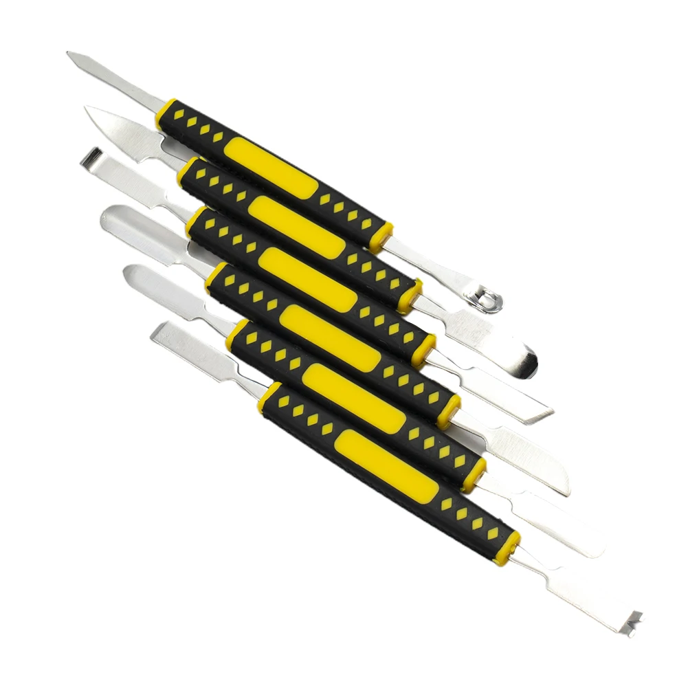 

150mm Metal Crowbar Crowbar Hand Tool Electronic Repair For Home Appliance 6pcs Multi Pry Remover Repair Steel Pry