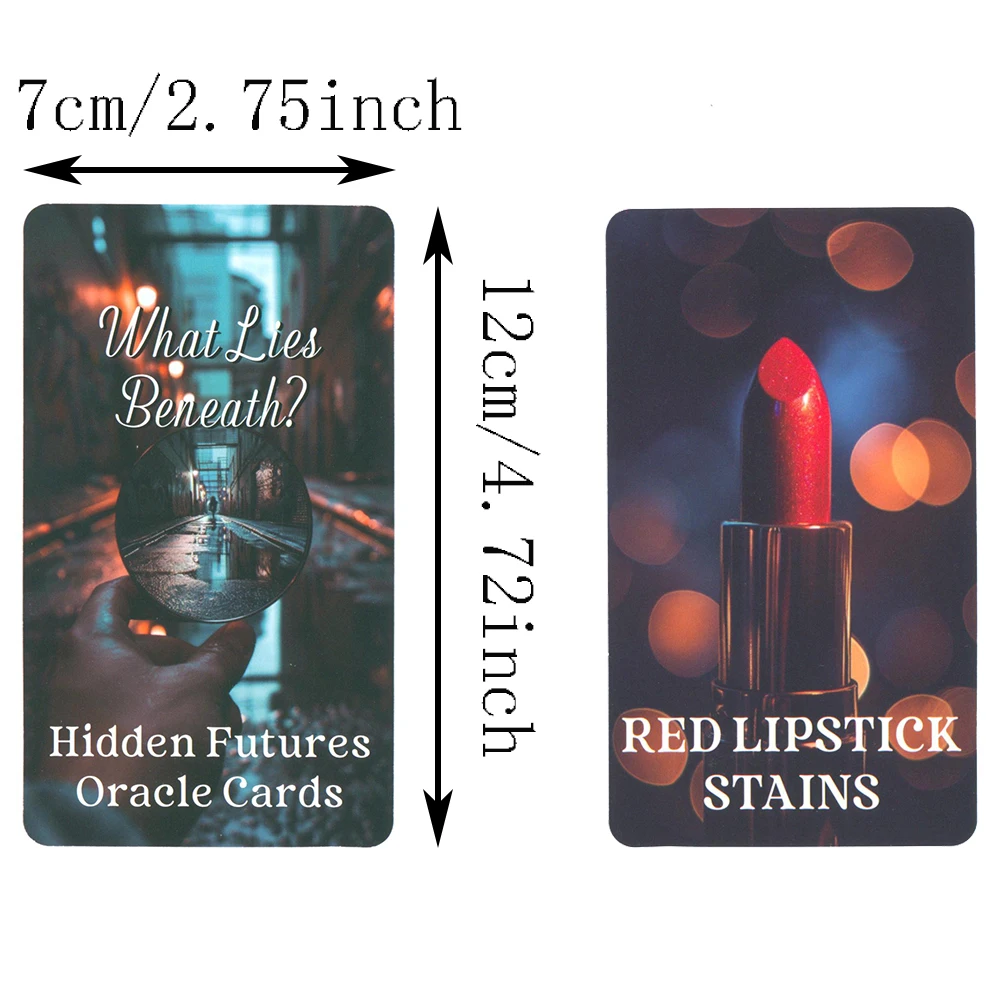 Hidden Futures Oracle Tarot Deck in Box English Version 56-cards Keywords Prophet Divination Taro Clarity Cards