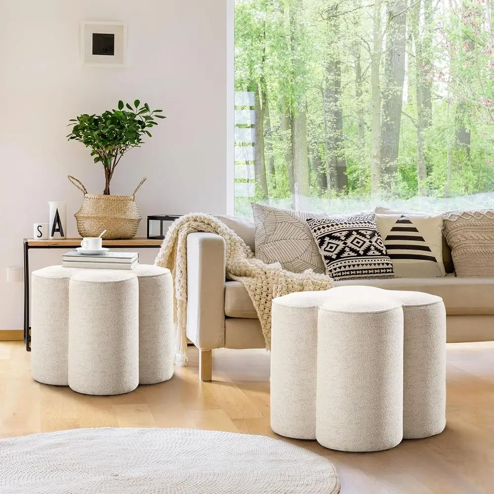 Linen Ottoman Set O…