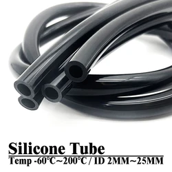 Tuyau flexible en silicone noir pour pompe à air d'aquarium, tuyau en caoutchouc souple, biosD, gel de pton, degré de chaleur de 1 mètre-60 ~ 200 degrés, 2 ~ 19mm