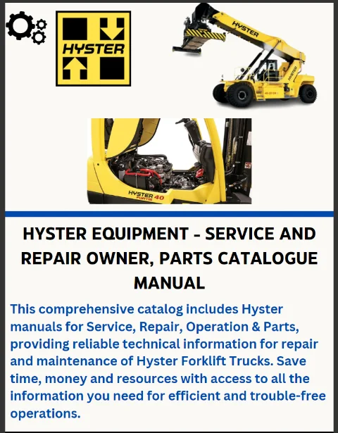 

Каталог запасных частей SpecDiag Hyster PDF 2017. Для США и ЕВРО