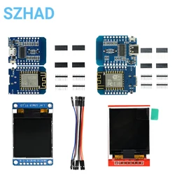 Mini D1 NodeMcu Lua WIFI ESP8266 Development Board + TFT LCD Screen Module 1.44 Inch Screen