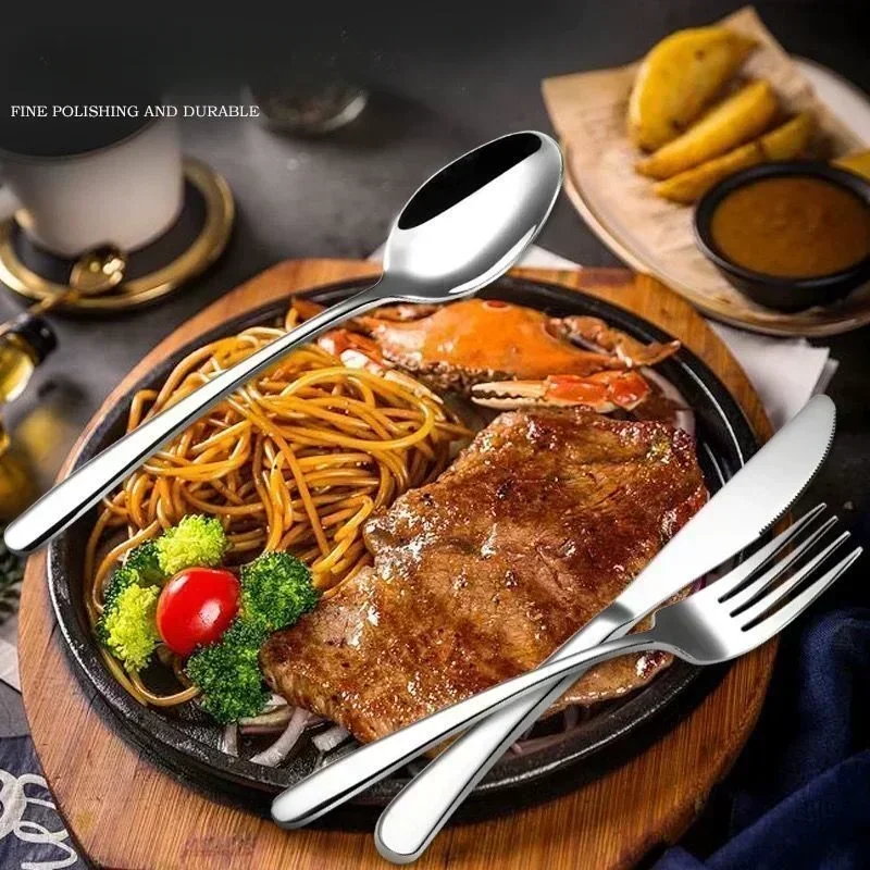 Set di posate portatili in acciaio inossidabile con scatola di immagazzinaggio Bacchette Forchetta Cucchiaio Coltello Set di stoviglie da viaggio Set di forchette per posate da campeggio