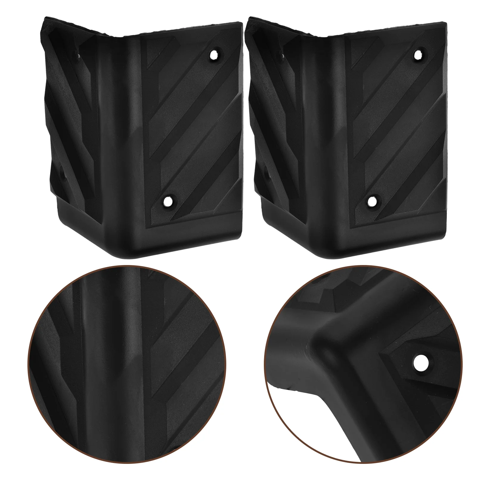 16 Pcs Crib Bumper Speaker Bag Corners Cover Useful Protector Cabinet Plastic Guard Black Table Angle Child