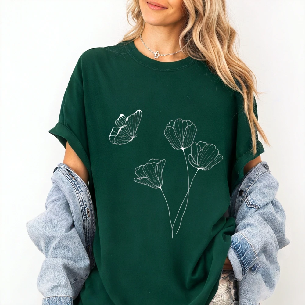 Graphic Teeสําหรับผู้หญิงผู้ชายVINTAGE Retro Y2Kแฟชั่นสไตล์ขนาดใหญ่Streetสวมใส่อินเทรนด์สีสบายผ้าฝ้ายBreathable