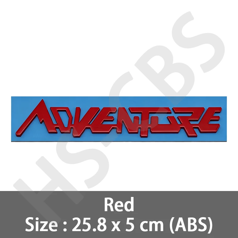 3D ABS ADVENTURE Buchstaben-Emblem Abzeichen Auto-Aufkleber Wasserdicht Kratzfest Heck-Kofferraum Karosserie-Dekor Aufkleber Auto-Zubehör – Detail 5