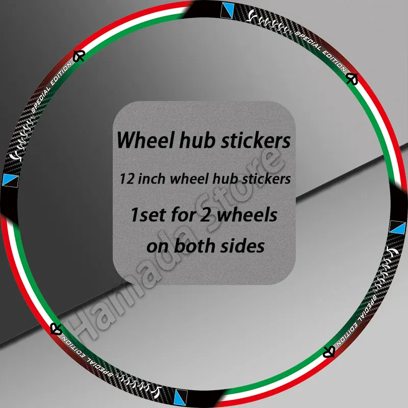 Motorcycle stickers wheel hub Decal accessories for VESPA sticker gts300 PRIMAVERA 150 SPRINT 150 SEI GIORNI II EDITION 300 946