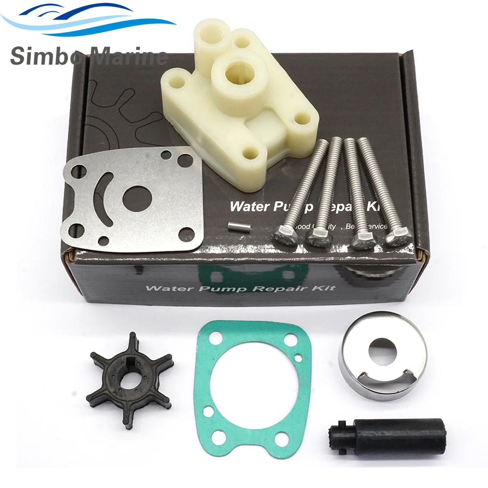 Water Pump Repair Kit for Yamaha Outboard 2 Str 4 HP 5 HP 4 Str 4 HP F4 4A 6E0 5 HP 5C 6E3 Model 6E0-W0078 67D-WG078 68D-WG078