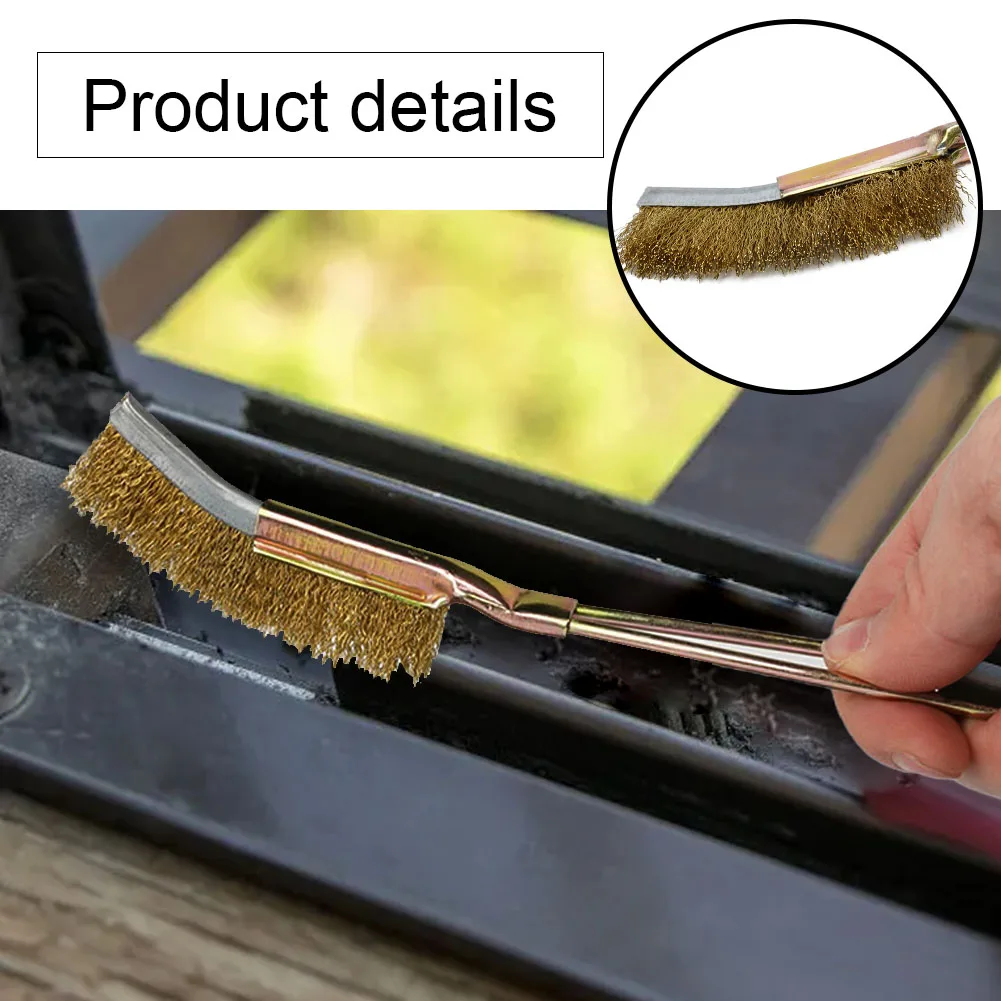 1pcs Exquisite Practicall Brush Wire Brass Remover Rust Brand New Grinder High Quality Hot Light Scrubbing Mini