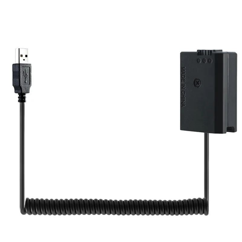 5X USB كابل شحن NP-FW50 الدمية بطارية الربيع سلك لسوني A7 A7R A7S A7M A7II A7S2 A7M2 A7R2 A6500 DC المقرنة-Y47A