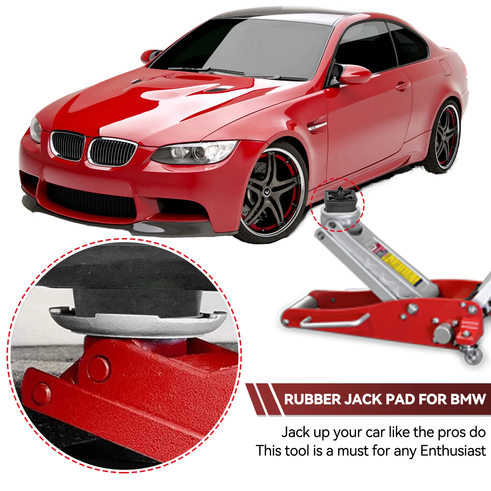 1pc/4pcs Lift Jacking Point Support Plug Plate Block Jack Pad for BMW 6 7 Series Mini R50 R53 R55 R56 R57 R58 R59 51717039760